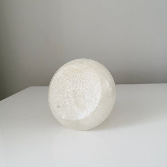 Vintage White Onyx Candle Holder - Picture 7 of 7